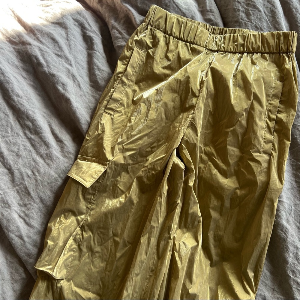 Tibi Metallic Gold Wilt Pull On Jogger - Picture 9 of 11